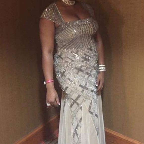 Adrianna Papell slightly used formal gown size 14 - Picture 2 of 2